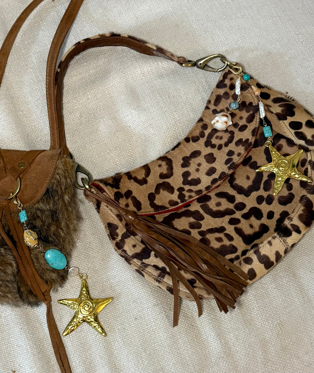 Sun Spiral Bag Charms